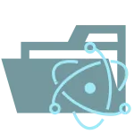 Electron Opened SVG Icon